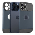 Telefontok a iPhone 15 Pro, ERBORD MagProtect Slide Camera, titánium kék