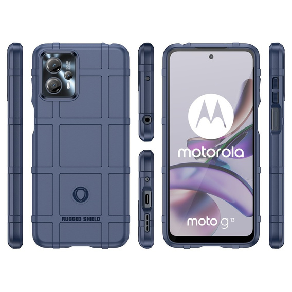 Telefontok a Motorola Moto G13 / G23, Rugged Shield, kék