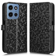Flap tok Motorola Moto G86 Power 5G, Wallet Rhombus, fekete