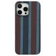 Tok IPhone 16 Pro, Aramid Fiber Slim Case, MagSafe, kék / piros
