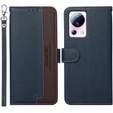 Pattintható tok a Xiaomi 13 Lite, KHAZNEH RFID, kék / barna