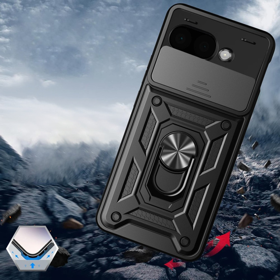 Telefontok a Google Pixel 9A, CamShield Slide, fekete