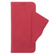 Pattintható tok a Oppo A38 4G / Oppo A18 4G, Card Slot, piros