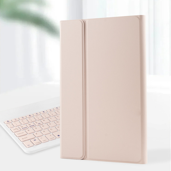 Bluetooth billentyűzet tok a Lenovo Tab K11 Plus-hoz - rózsaszínű