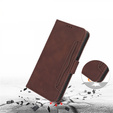 Pattintható tok a Infinix Hot 30, Card Slot, barna