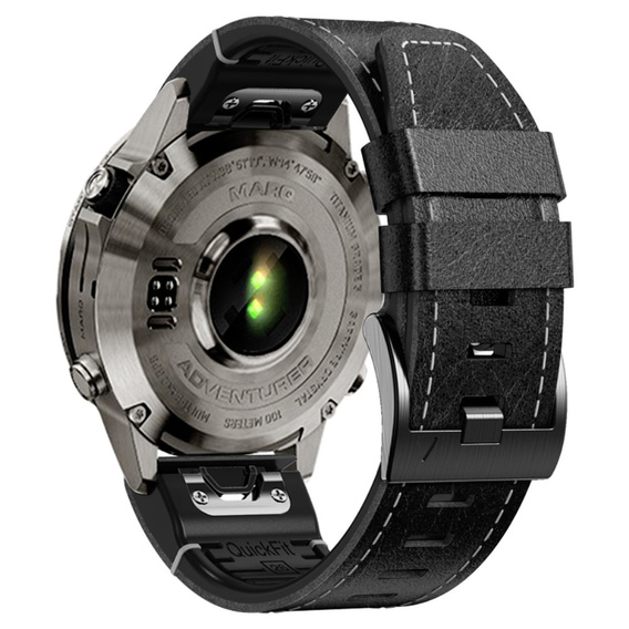 Quickfit bőrszíj a Garmin Fenix 5/6/6/6 PRO/7 Forerunner 965/955/945 készülékhez