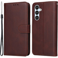 Pattintható tok a Samsung Galaxy A34 5G, Leather Wallet, barna