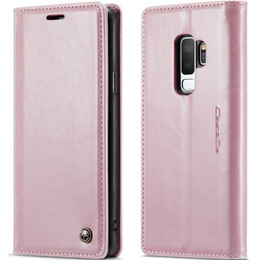 CASEME flip tok Samsung Galaxy S9+ Plus, Waxy Textured, rózsaszín