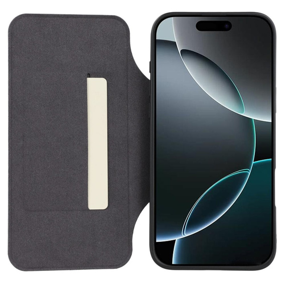 X-LEVEL tok iPhone 16 Pro készülékhez, Magnetic Card Holder, barna