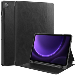 Tok Samsung Galaxy Tab S10 Lite / S10 FE / S9 FE, Business Card and Pen Slotl, fekete