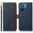 Pattintható tok a Xiaomi Redmi 12C, KHAZNEH RFID, kék / barna