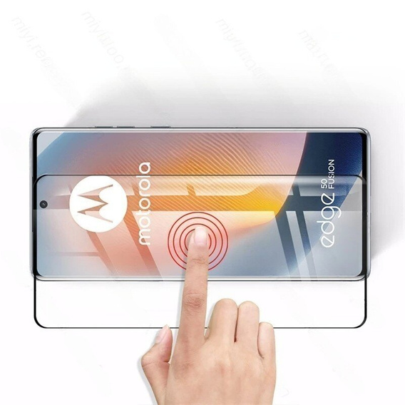 3D edzett üveg Motorola Edge 50 Fusion 5G készülékhez, fekete keret