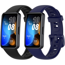 Silikonowy Gumowy Pasek do Huawei Band 8, czarny