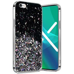 Telefontok a iPhone 6/6s 4.7, Glittery, fekete
