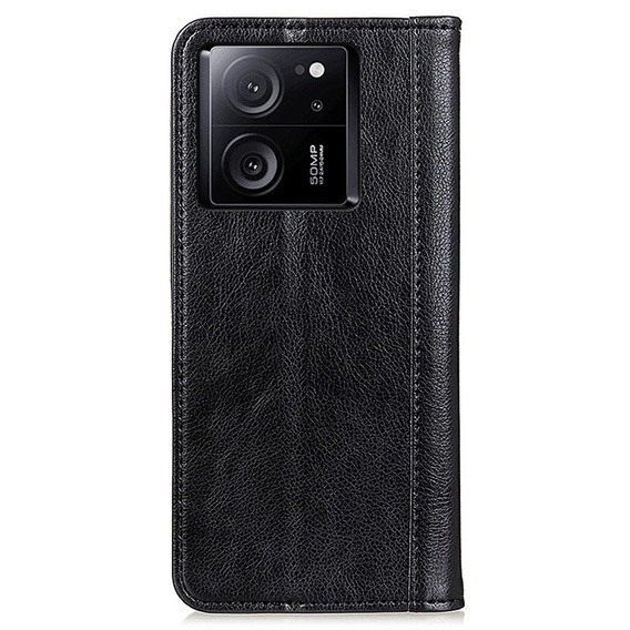 Telefontok a Xiaomi 13T / 13T Pro, Wallet Litchi Leather, fekete