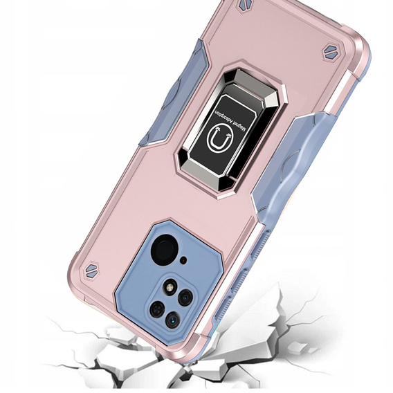 Telefontok a Xiaomi Redmi 10C, Dual-Layer Armor, rózsaszín rose gold