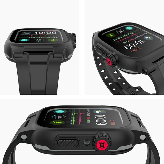 Etui SHELLBOX Waterproof do Apple Watch SE/6/5/4 44mm - Black
