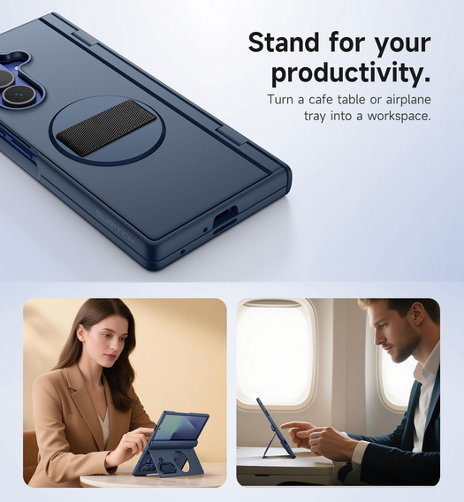 Suritch tok 360°-os állvánnyal és beépített képernyővédővel Samsung Galaxy Z Fold7 készülékekhez