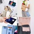 Pattintható tok a Infinix Note 40 Pro, Wallet Zipper Pocket, kék
