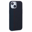 Tok iPhone 15, Carbon Fiber MagSafe, fekete / kék