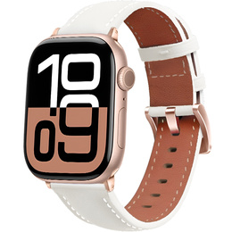 Bőrszíj Apple Watch 1/2/3/4/4/5/6/7/8/SE/Ultra 42/44/45/49mm, rózsaszín