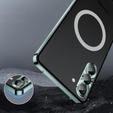 Kameravédő tok Samsung Galaxy S23 Plus, CamShield MagSafe, átlátszó / zöld