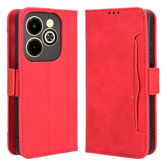 Pattintható tok a Infinix Hot 40i, Card Slot, piros