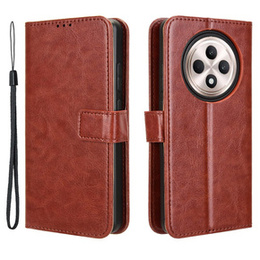 Pattintható tok a Oppo Reno 12FS / 12F, Crazy Horse Wallet, barna