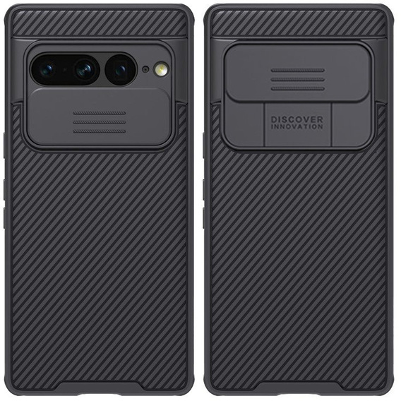 Tok Google Pixel 7 Pro 5G, páncélozott Nillkin, CamShield Pro, fekete