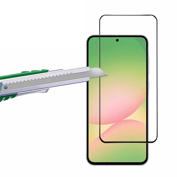 3D edzett üveg Samsung Galaxy A56 készülékhez, fekete keret