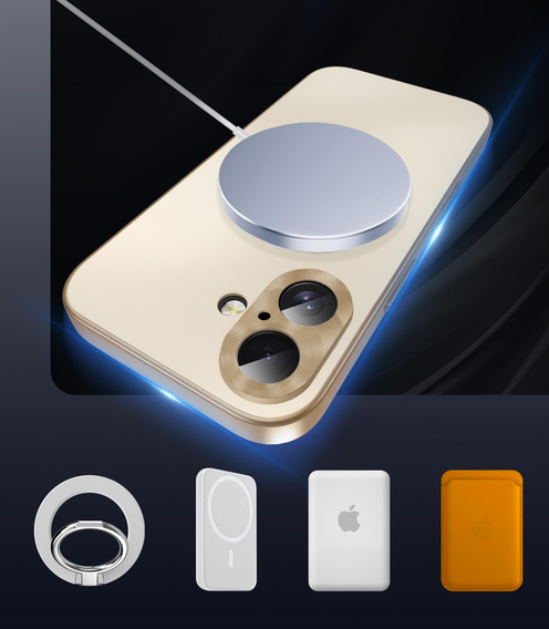 MagSafe-kompatibilis tok iPhone 17-hez, magánéletet védő üveggel