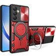 Páncélozott tok Samsung Galaxy A54 5G, CamShield Slide, piros