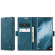 CASEME tok Samsung Galaxy S22 Ultra, Leather Wallet Case, zöld