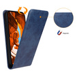 Pattintható tok a Samsung Galaxy S25, Flip, sötétkék