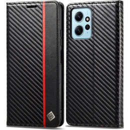 Pattintható tok a Xiaomi Redmi Note 12 4G, Carbon LC.IMEEKE, fekete