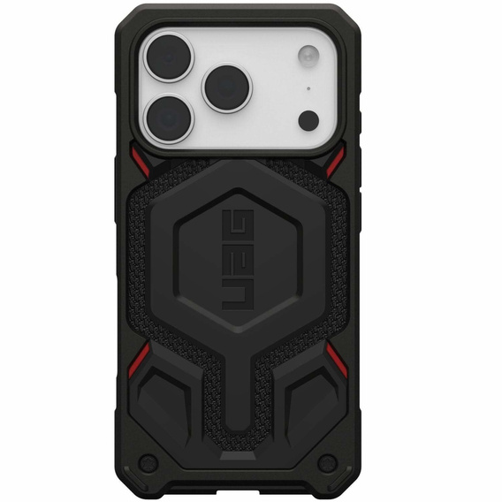 Urban Armor Gear tok iPhone 17 Pro Max, Monarch Pro Kevlar MagSafe, Kevlar Fekete