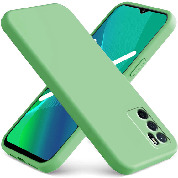 Telefontok a Oppo A16 / A16S, Silicone Lite, menta