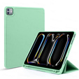 Tok Apple iPad Pro 13" 7 gen. 2024 (A2925, Smartcase tolltartóval, zöld