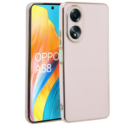 Tojás Oppo A58 4G, Glamour CamShield, rózsaszín rose gold