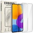 2x edzett üveg a Samsung Galaxy M52, ERBORD 9H Hard Glass a képernyőn