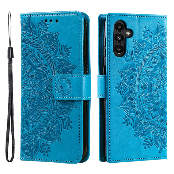 Pattintható tok a Samsung Galaxy A34 5G, Mandala, kék