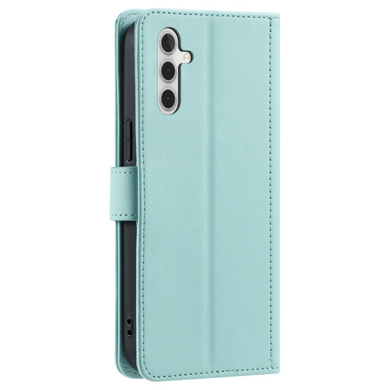 Flap tok Samsung Galaxy A55 5G, Rhombus Crossbody Leather, zöld