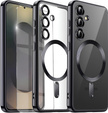 Tok Samsung Galaxy S25+ Plus-hoz, Electro MagSafe, fekete + üveg a képernyőhöz