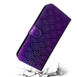 Pattintható tok a Oppo A17, Wallet mandala, lila