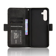 Flap tok Oppo Reno 14F, kártya slot, pénztárca, fekete