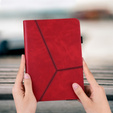 Tok Samsung Galaxy Tab A9+, Classic, tolltartóval, piros