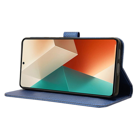 Pattintható tok a Xiaomi Redmi Note 13 5G, Wallet Smart Magnet, kék