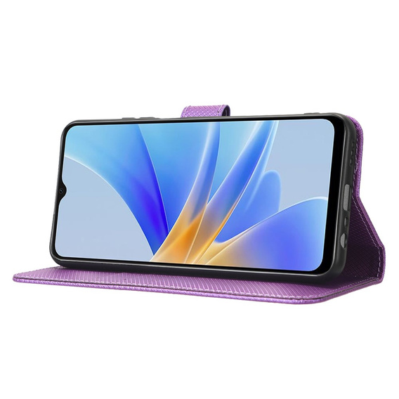 Pattintható tok a Oppo A17, Wallet Smart Magnet, lila