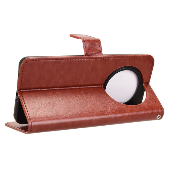 Pattintható tok a Oppo Reno 12FS / 12F, Crazy Horse Wallet, barna