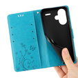 Pattintható tok a Xiaomi Redmi Note 13 Pro+, Butterfly, kék